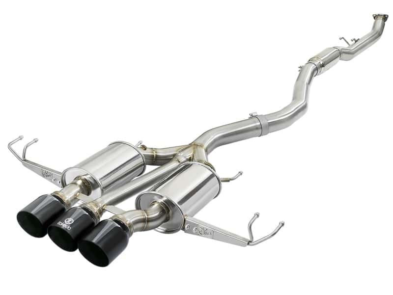 aFe — aFe Takeda 3in 304 SS Cat-Back Exhaust w/ Tri-Black Tips 17-18 Honda Civic Type R L4 2.0L (t)
Cat-Back Exhaust - view 1
