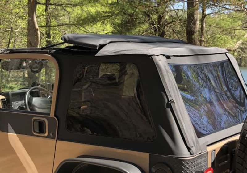 Rampage — Rampage 18-21 Jeep Wrangler (JL) Unlimited Frameless TrailView Fastback Soft Top Kit - Black Diamond
Trlvw Frmls Soft Top
Top-Soft - view 3