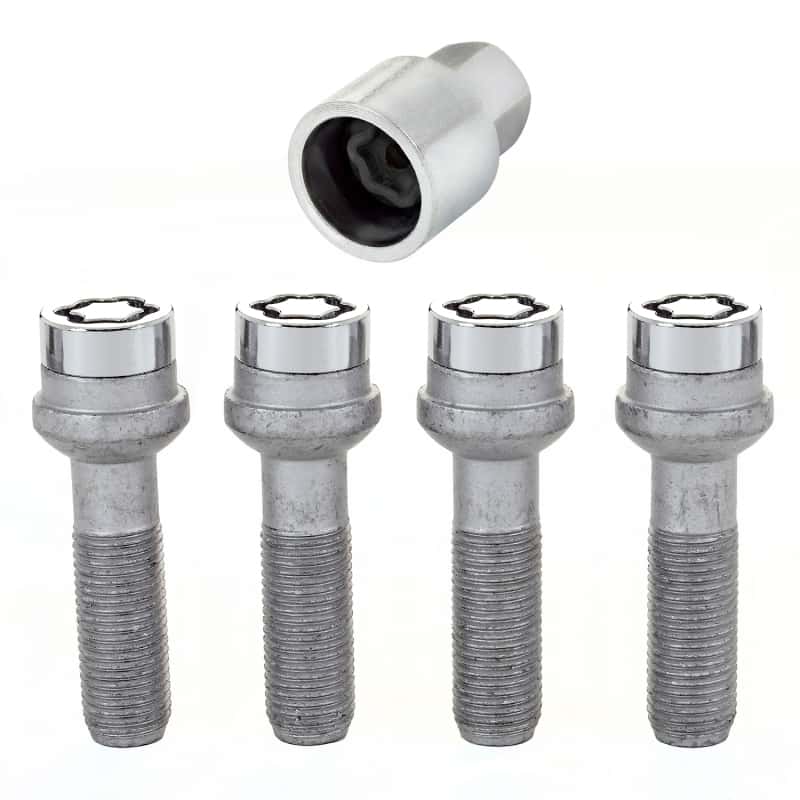 McGard — McGard Wheel Lock Bolt Set - 4pk. (Radius Seat) M14X1.5 / 17mm Hex / 45.0mm Shank Length - Chrome
WHEEL LOCK SET - view 3