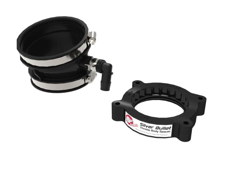 aFe — aFe 2020 Vette C8 Silver Bullet Aluminum Throttle Body Spacer / Works With aFe Intake Only - Black
Throttle Body Spacer - view 1