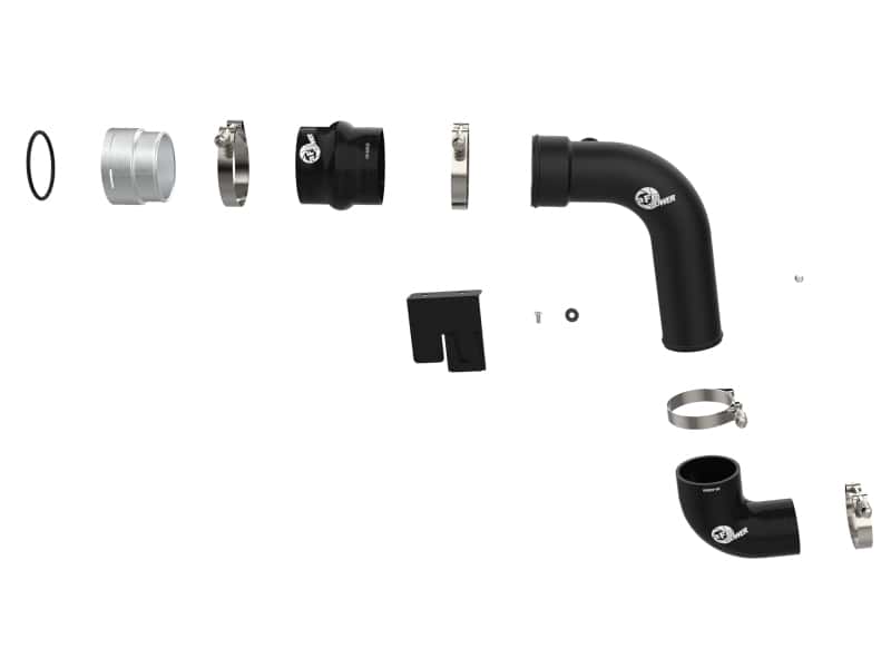 aFe — aFe 23-24 Ford F250/F350 Super Duty V8-6.7L BladeRunner 3 In. Aluminum Cold Charge Pipe- BLK
Cold Charge Pipe - view 2
