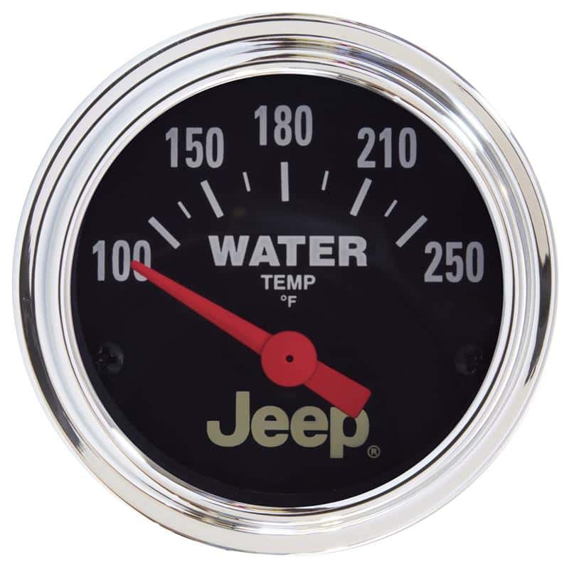 AutoMeter — Autometer Jeep 52mm 100-250 Deg F Short Sweep Electronic Water Temperature Gauge
2-1/16" JEEP WATER T - view 1