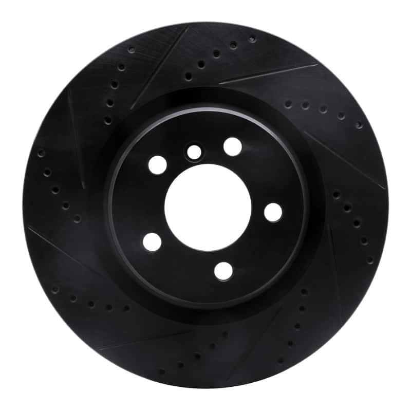 R1 Concepts — R1 06-12 Land Rover Range Rover Front Left Drilled & Slotted Black Brake Rotor
R1 Brake Rotor Drill - view 1