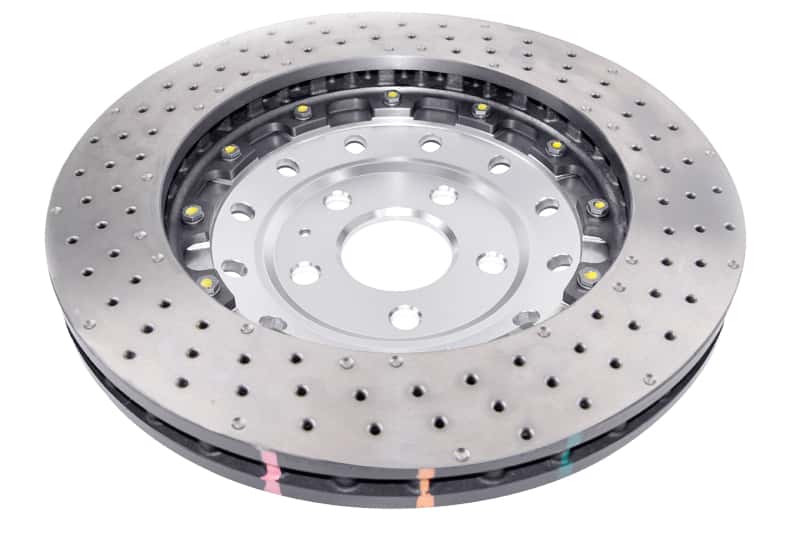 DBA — DBA 06-17 Audi RS3 8V Sedan 5000 Fully Assembled 2-Pc Clear Anodized Hat T3 Drilled/Dimpled Rotor
Brake Rotor - view 3
