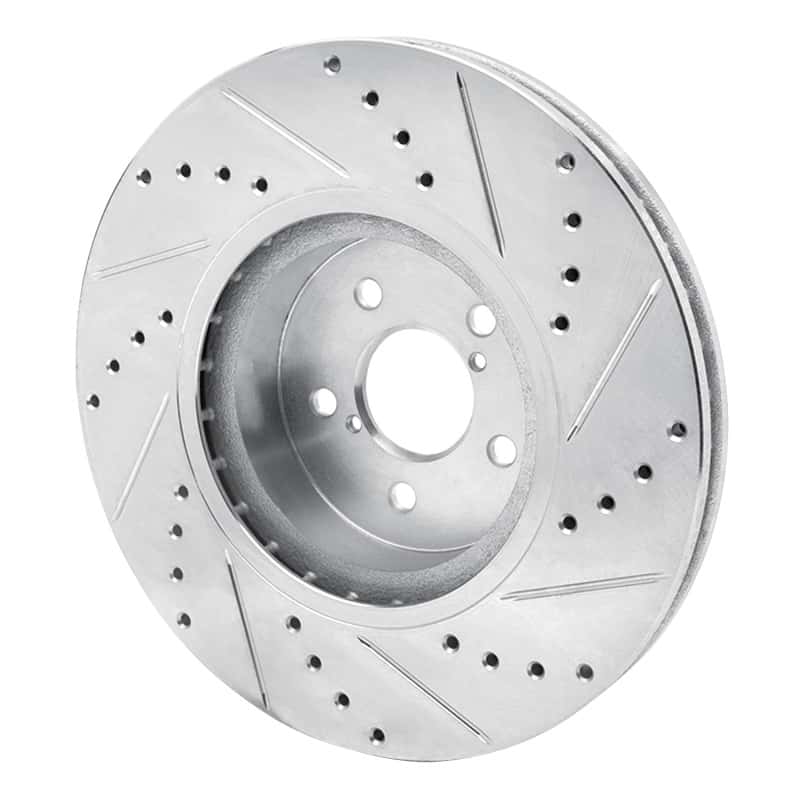 R1 Concepts — R1 05-18 Subaru Forester Front Left Drilled & Slotted Silver Brake Rotor
R1 Brake Rotor Drill - view 4