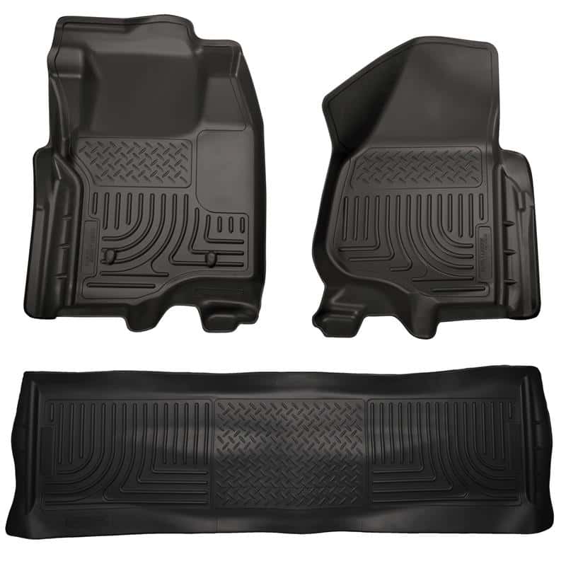 Husky Liners — Husky Liners 11-12 Ford SD Crew Cab WeatherBeater Combo Black Floor Liners (w/o Manual Trans Case)
Floor Liners - view 3