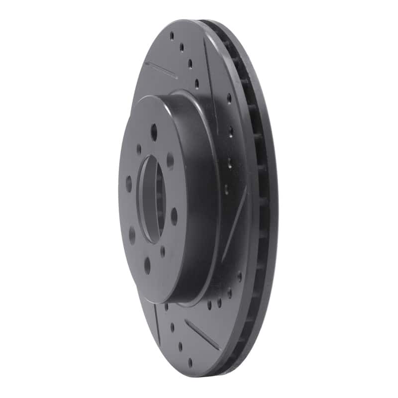 R1 Concepts — R1 90-17 Acura EL Front Right Drilled & Slotted Black Brake Rotor
R1 Brake Rotor Drill - view 2
