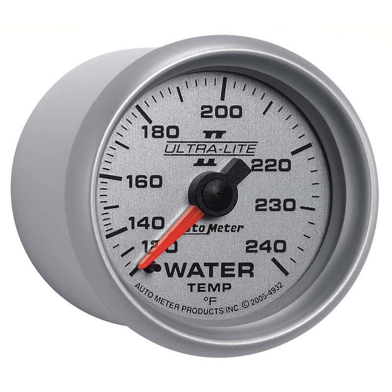 AutoMeter — Autometer Ultra-Lite II 52mm 120-240 Deg F Mechanical Water Temp Gauge
2-1/16" WATER TEMP, - view 5