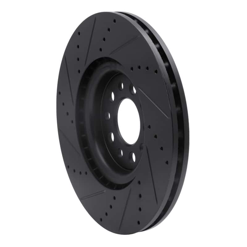 R1 Concepts — R1 14-25 Alfa Romeo Tonale Front Right Drilled & Slotted Black Brake Rotor
R1 Brake Rotor Drill - view 4