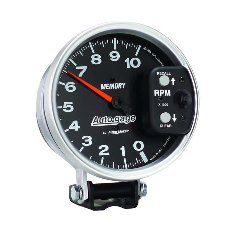 AutoMeter — Autometer 5 inch 10,000 RPM w/ Peak Memory Pedestal Tachometer Auto Gauge - Black
GA 5" 10KRPM MEM AG - view 3