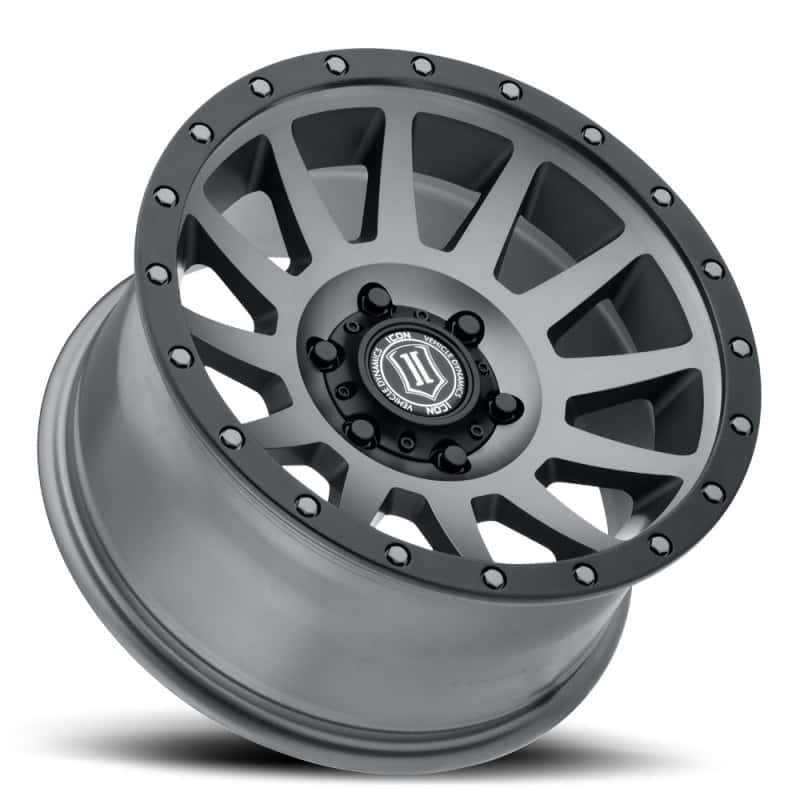 ICON — ICON Compression 17x8.5 6x5.5 0mm Offset 4.75in BS 106.1mm Bore Titanium Wheel
COMPRESSION WHEEL - view 3