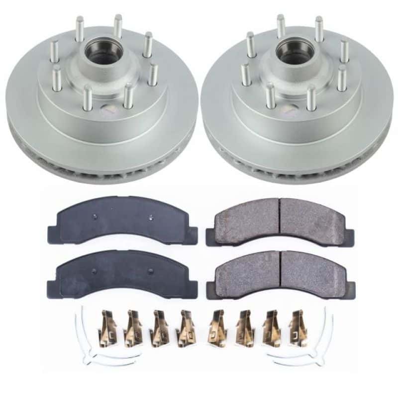 PowerStop — Power Stop 03-04 Ford F-350 Super Duty Front Z17 Coated Brake Kit - view 1
