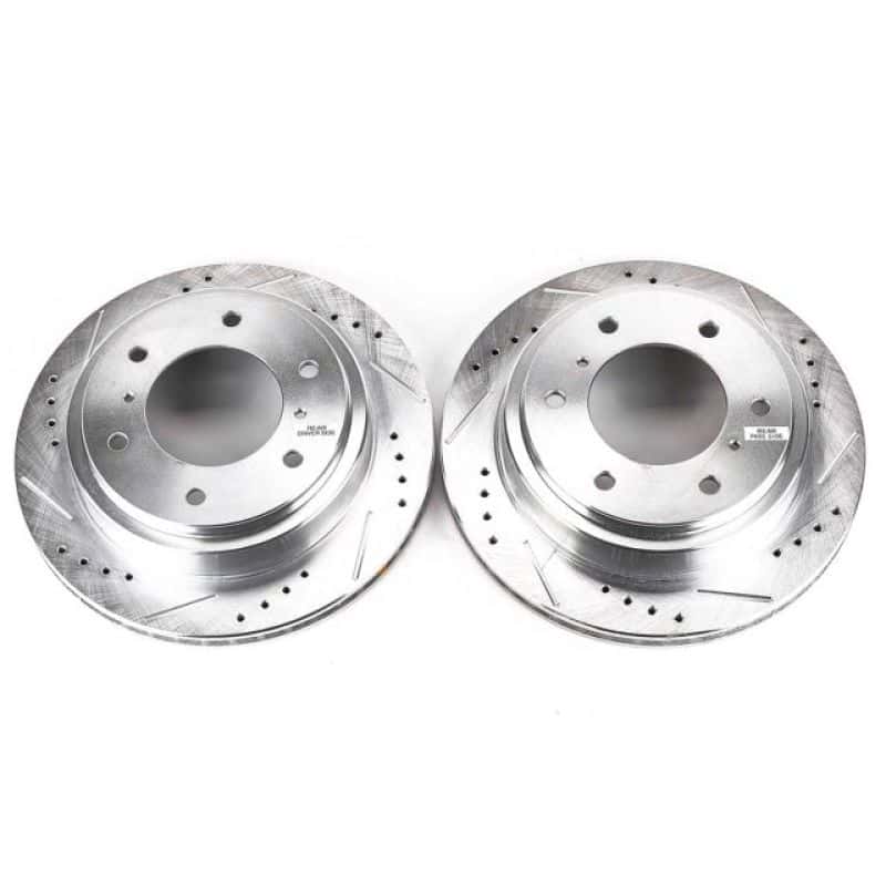 PowerStop — Power Stop 00-06 Mitsubishi Montero Rear Evolution Drilled & Slotted Rotors - Pair
PowerStop XPR - view 1