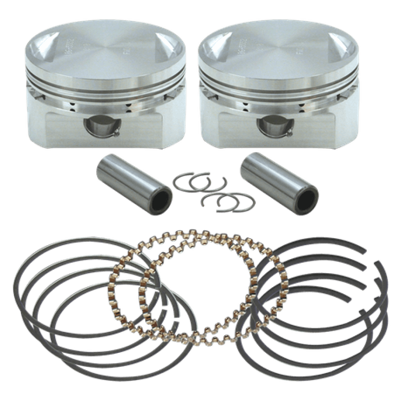 S&S Cycle — S&S Cycle 84-99 BT 3-1/2in .010in Bore Forged Stroker Piston Kit - view 2