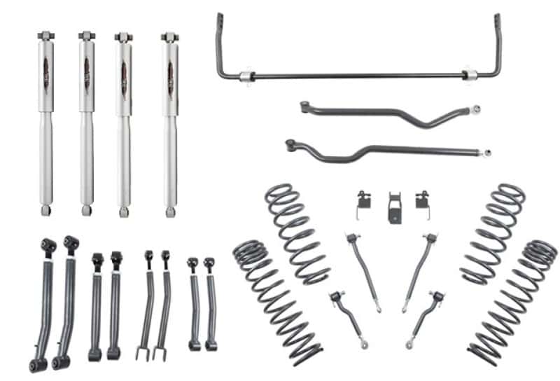 Belltech — Belltech 18-19 Wrangler Rubicon JL 4dr 4in Trail Performance Lift Kit w/ Rear Sway Bar
LIFT KIT - view 3