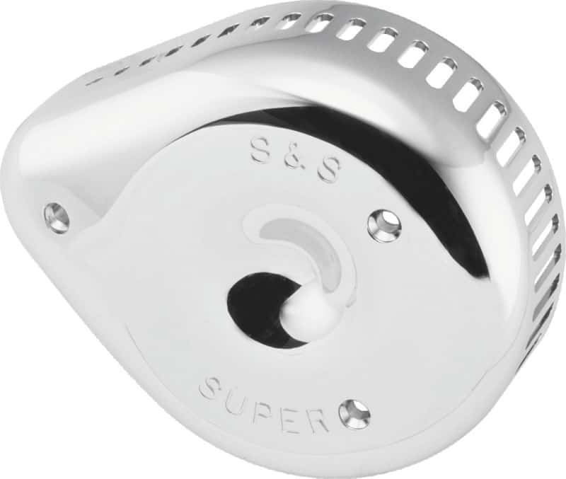 S&S Cycle — S&S Cycle Slasher Slotted Air Cleaner Cover For Super E/G Carbs - Chrome - view 1