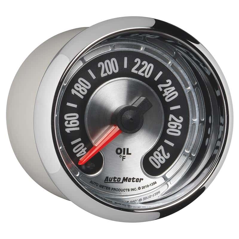 AutoMeter — Autometer American Muscle 2-1/16in Full Sweep Electric Digital Stepper 140-280 Deg F Oil Temp Gauge
GA 2" OILT STEPPR AM - view 6