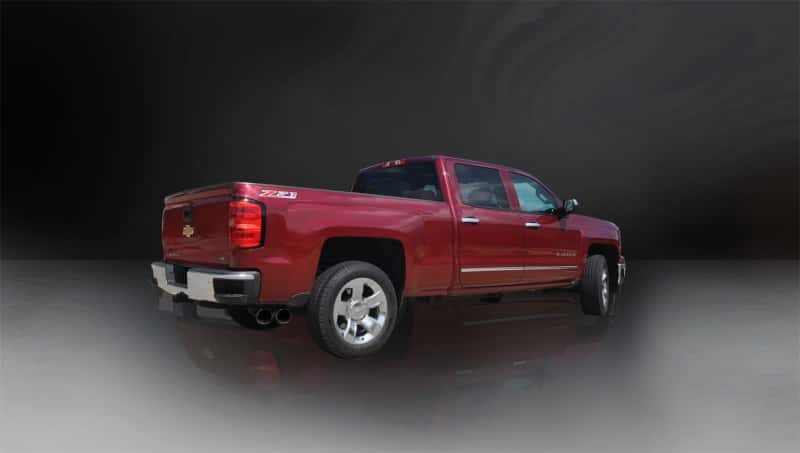 CORSA Performance — Corsa 2014-19 Sierra/Silverado 1500 Crew/Dbl / Short/Std. Bed 6.2L V8 Black Sport Single SideCB Exht
Exhaust - view 4