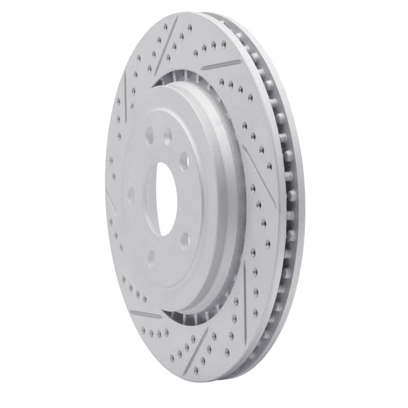 R1 Concepts — R1 06-09 Chevrolet Trailblazer Front Right Drilled & Slotted Geo-Carbon Rotor - view 2