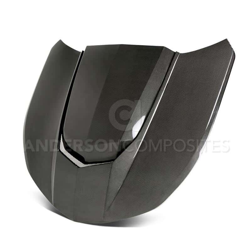 Anderson Composites — Anderson Composites 2016+ Type-AZ Camaro Double Sided Fiber Hood - view 2