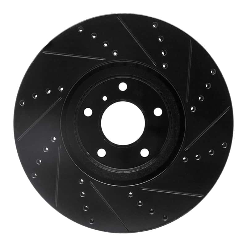 R1 Concepts — R1 07-15 Infiniti Q60 Front Left Drilled & Slotted Black Brake Rotor
R1 Brake Rotor Drill - view 5