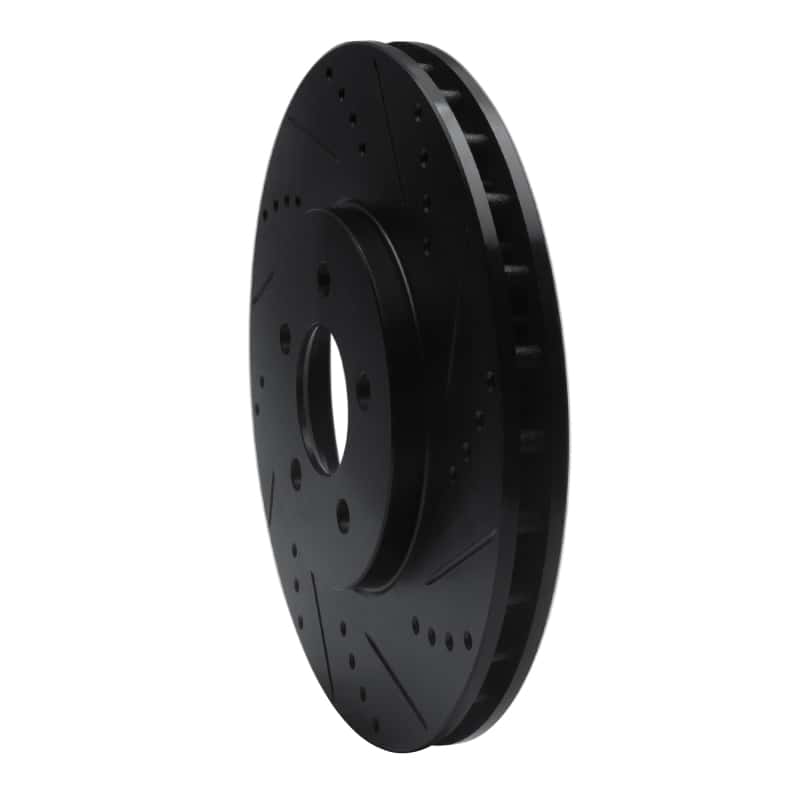R1 Concepts — R1 94-04 Ford Mustang Front Right Drilled & Slotted Black Brake Rotor
R1 Brake Rotor Drill - view 2