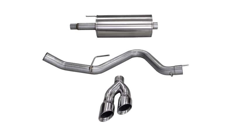 CORSA Performance — Corsa 15-20 Ford F-150 5.0L V8 (Super Crew Cab) Polished Sport Single Side Dual 4in Tips CB Exhaust
Exhaust - view 2