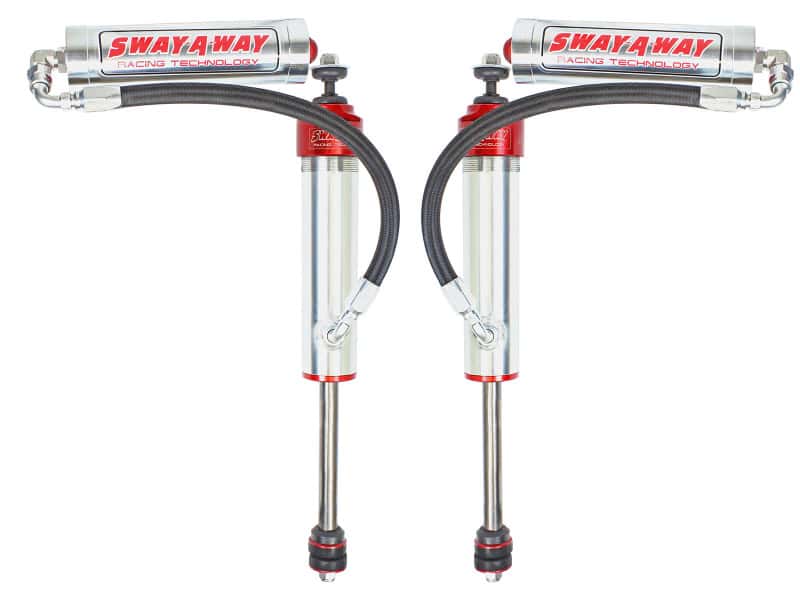 aFe — aFe 97-17 Nissan Patrol Sway-A-Way 2.5in Front Shock Kit w/ Remote Reservoir for OE Ride Height
Sway-A-Way Shock Kit - view 1