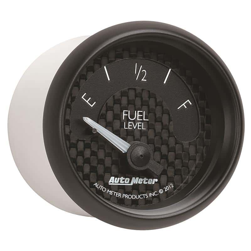 AutoMeter — Autometer GT Series 52mm Short Sweep Electronic 0-90 ohms Fuel Level (For most 65-97 GM)
2-1/16" FUEL LEVEL, - view 5