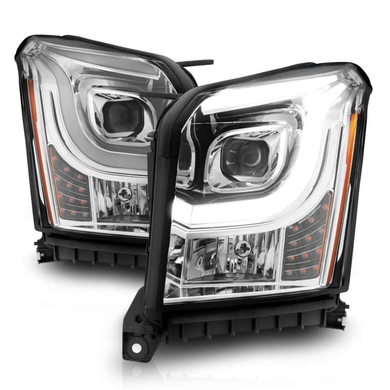 ANZO — ANZO 2015-2017 GMC Yukon XL Projector Headlights W Lightbar - Chrome/Amber
Head Light Set
HdLtSet - view 5