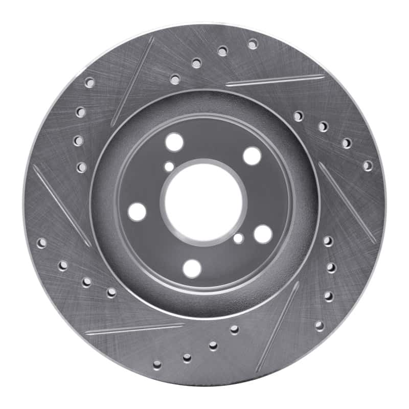 R1 Concepts — R1 90-01 Subaru Legacy Front Right Drilled & Slotted Silver Brake Rotor
R1 Brake Rotor Drill - view 5