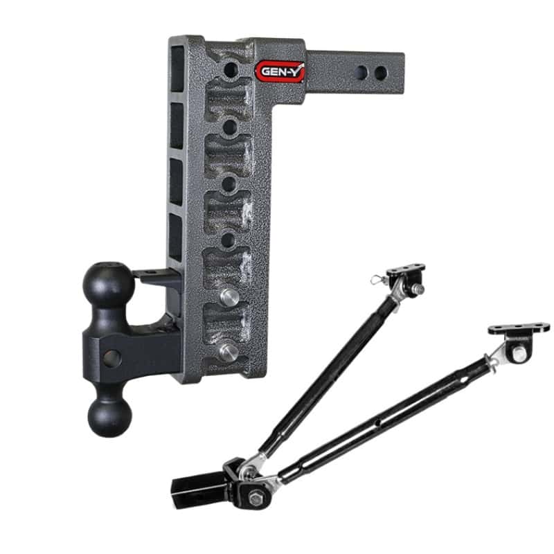 GEN-Y Hitch — Gen-Y Mega Duty 2in Shank 12.5in Drop 16K Hitch w/Dual-Ball/Pintle Lock
Drop Hitch - view 2