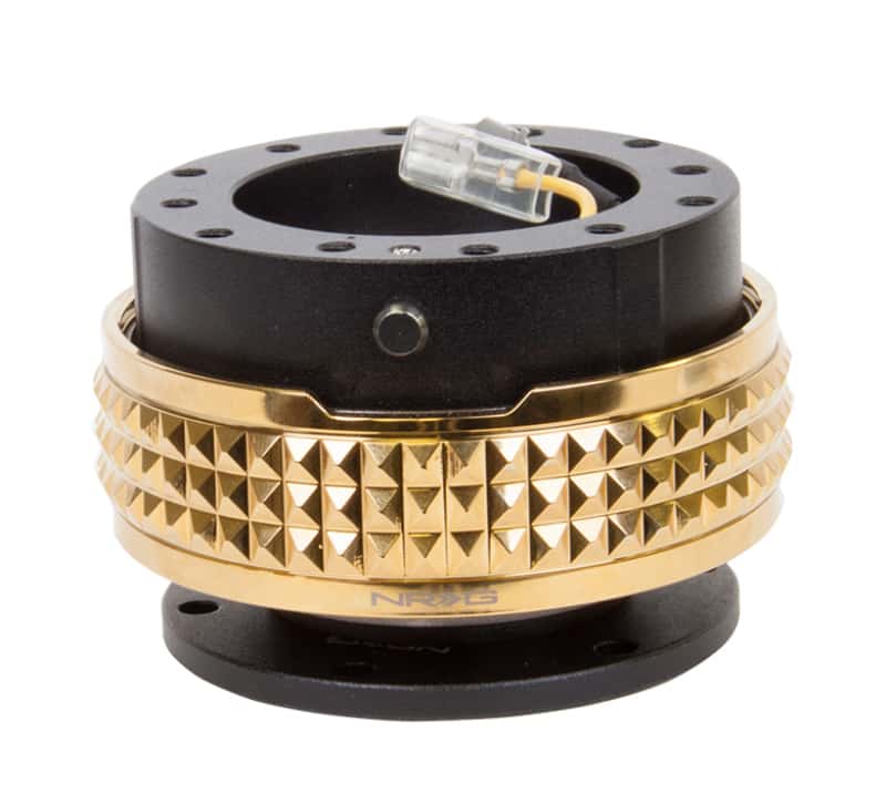 NRG — NRG Quick Release Kit - Pyramid Edition - Black Body / Chrome Gold Pyramid Ring - view 2