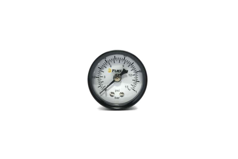 Fuelab — Fuelab 1.5in Carb Fuel Pressure Gauge - Range 0-15 PSI (Dual Bar/PSI Scale)
Gauge - view 1