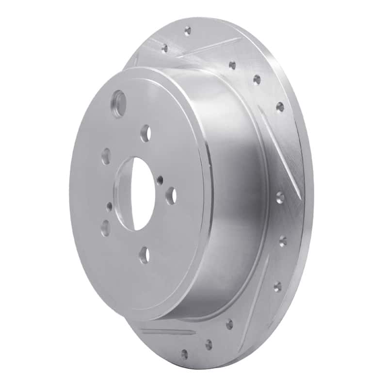 R1 Concepts — R1 08-15 Subaru Impreza Rear Left Drilled & Slotted Silver Brake Rotor
R1 Brake Rotor Drill - view 2