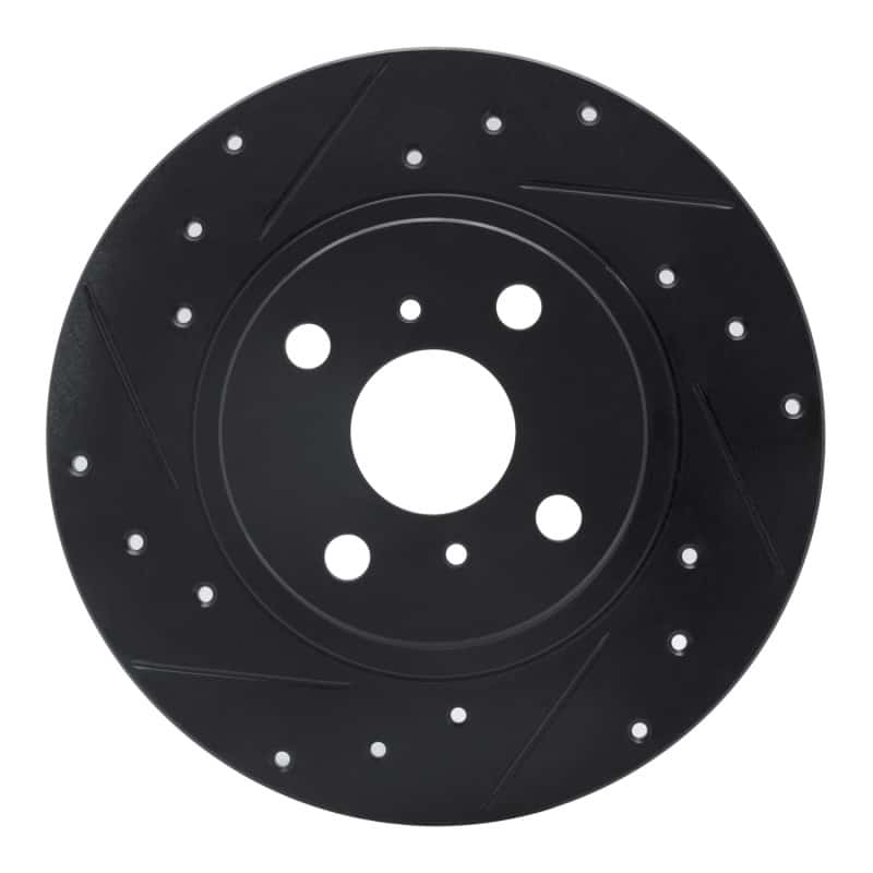 R1 Concepts — R1 87-89 Toyota MR2 Rear Left Drilled & Slotted Black Brake Rotor
R1 Brake Rotor Drill - view 1