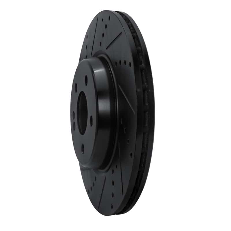 R1 Concepts — R1 16-23 Mercedes-Benz GLC250 (South America) Rear Left Drilled & Slotted Black Brake Rotor
R1 Brake Rotor Drill - view 2