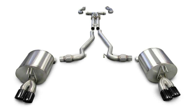 CORSA Performance — Corsa 2008-2009 Pontiac G8 GXP 6.0L V8 Sport Cat-Back w/ Dual 3in Black Tips
Exhaust - view 3