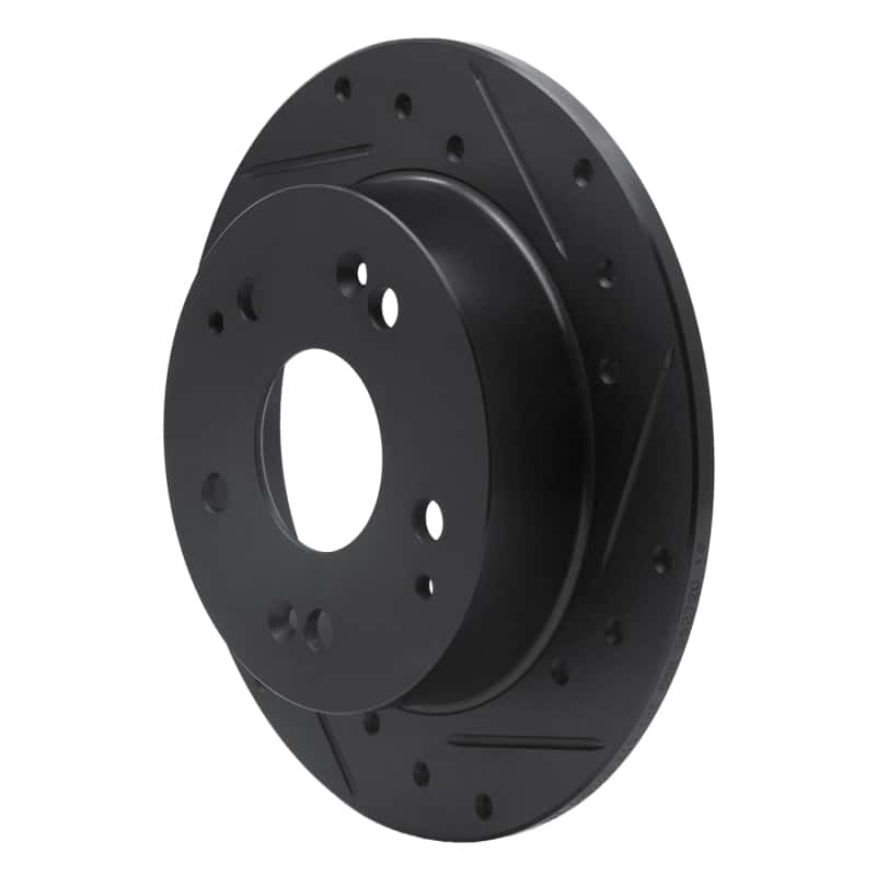 R1 Concepts — R1 97-06 Acura Integra Rear Right Drilled & Slotted Black Brake Rotor
R1 Brake Rotor Drill - view 2