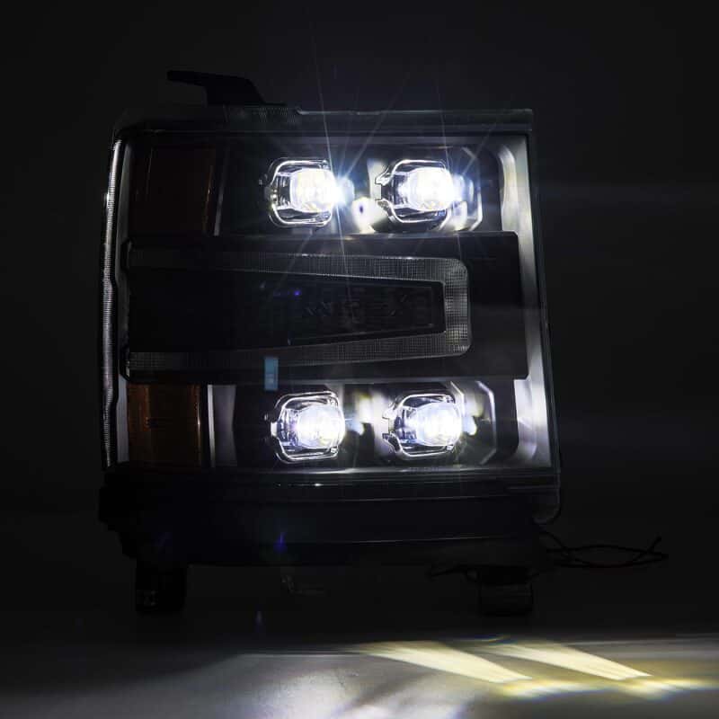 AlphaRex — AlphaRex 16-18 Chevy 1500HD NOVA-Series LED Proj Headlights BK w/Actv Lgt/SeqSig & DRL (Req 810023)
Projector Headlights - view 6