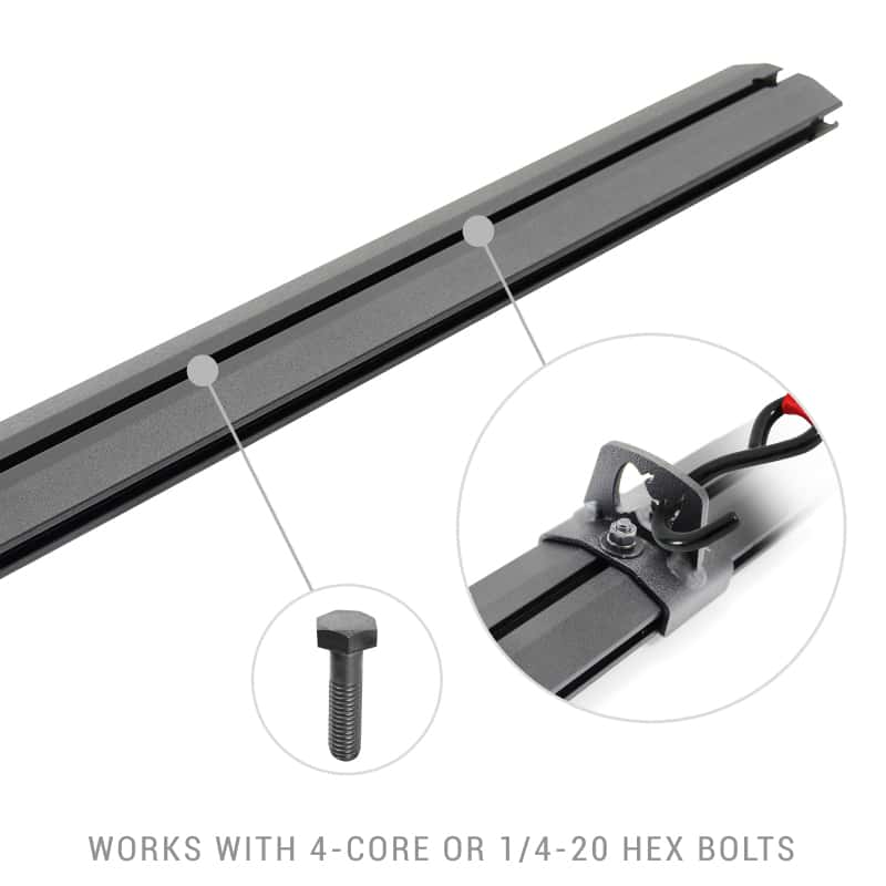 Go Rhino — Go Rhino Universal XRS 49 3/4 Cross Rail Accessory Set - Tex. Black
Side Rail Kit 49 3/4 - view 2