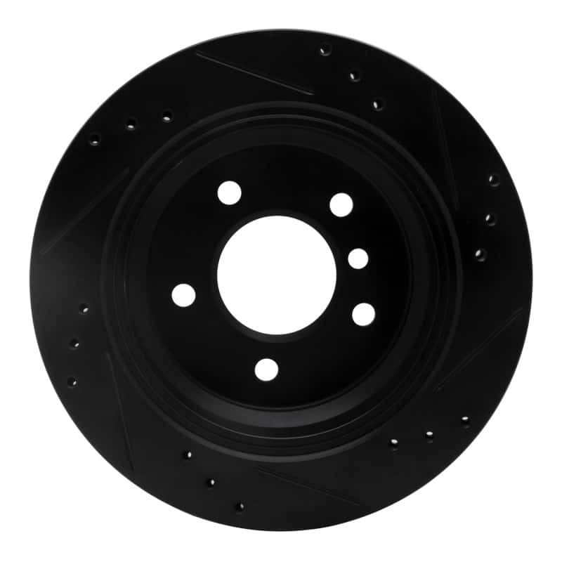 R1 Concepts — R1 96-03 BMW 525I (USA/Canada) Rear Left Drilled & Slotted Black Brake Rotor
R1 Brake Rotor Drill - view 5