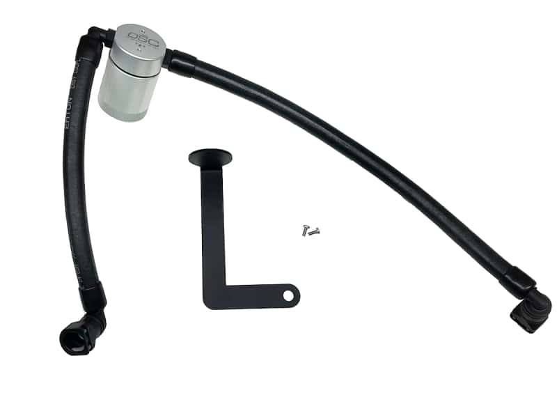 J&L — J&L 10-19 Ford Flex EcoBoost V6 Passenger Side Oil Separator 3.0 - Clear Anodized
Oil Separator - view 1