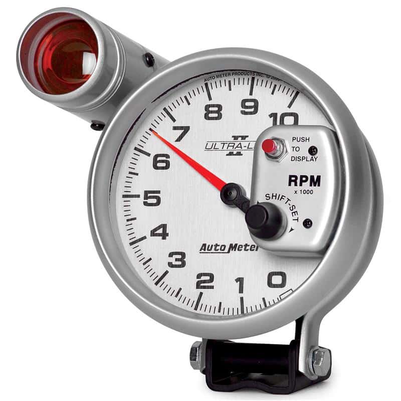 AutoMeter — Autometer Ultra-Lite II 5 Inch 10000 RPM Tach w/ Shift Light
5" TACH, 10,000 RPM, - view 2