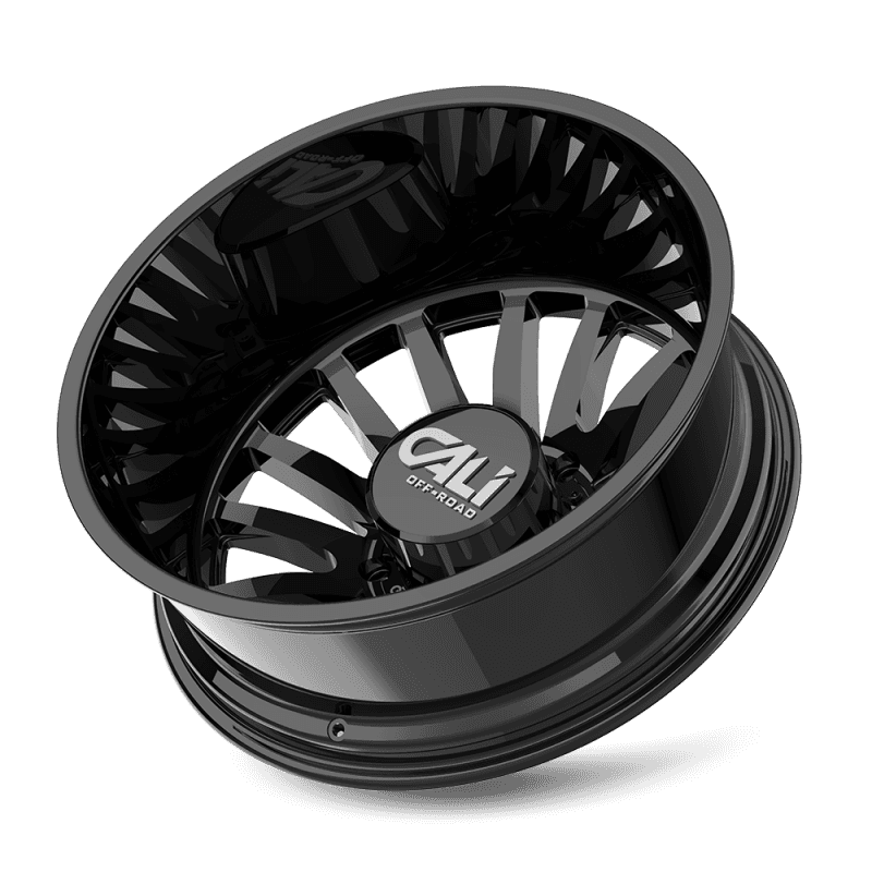 Cali Off-Road — Cali Off-Road 9110D Summit Dually 20x8.25 / 8x200 BP / -192mm Offset / 142mm Hub Gloss Black Wheel
9110D - view 3