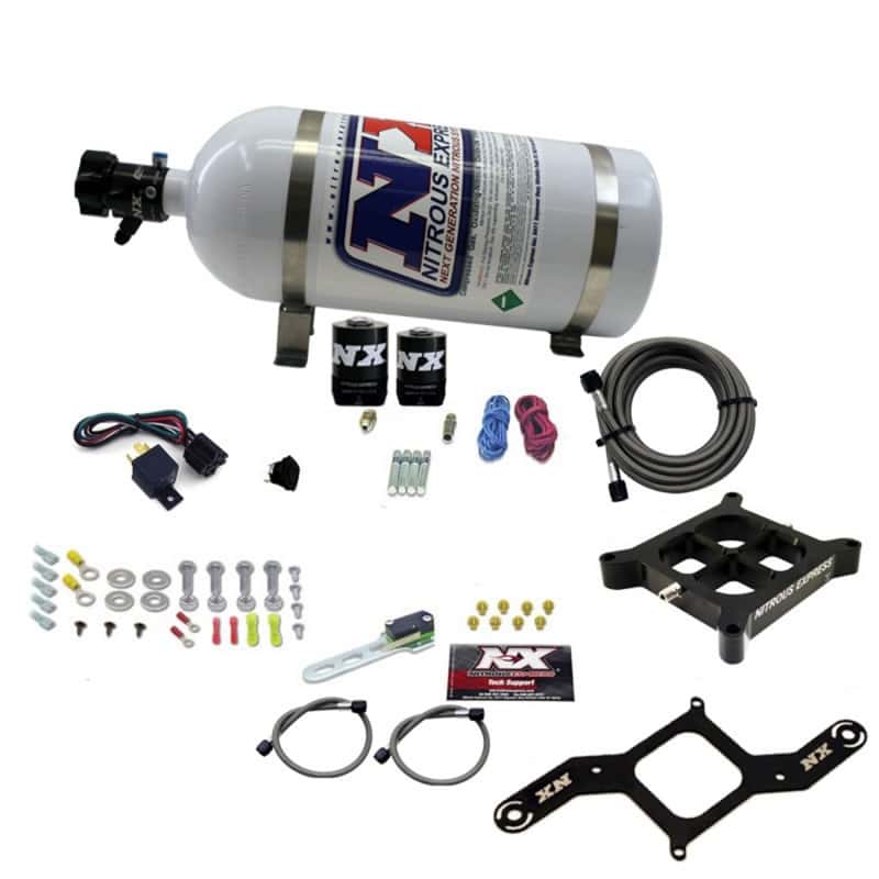 Nitrous Express — Nitrous Express 4150 Single Entry Crossbar Plate RNC Nitrous Kit (250-750HP) w/10lb Bottle
Injection System Kit
N2OSys - view 1