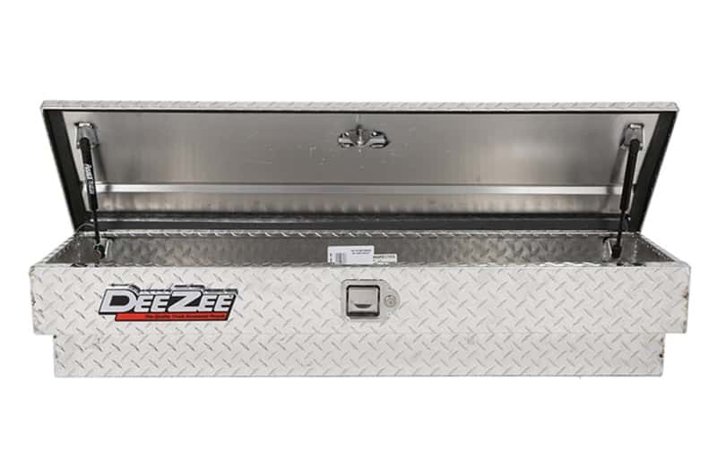 Dee Zee — Dee Zee Universal Tool Box - Red Side Mount BT Alum 68In
ToolBxTrkBedSideRail - view 2