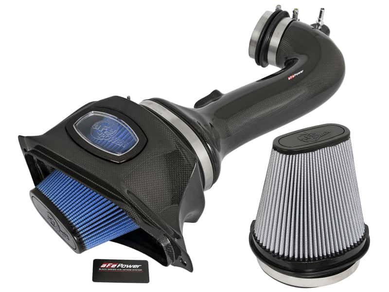 aFe — aFe Momentum Carbon Fiber Cold Air Intake System PDS/P5R 15-16 Chevrolet Corvette Z06 V8-6.2L
Black Series Intake - view 1