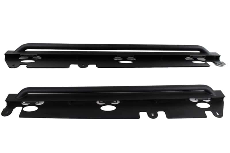 Fishbone Offroad — Fishbone Offroad 07-18 Jeep Wrangler JK 4 Door Rubicon Steel Rock Slider - Black Textured Powdercoat - view 1