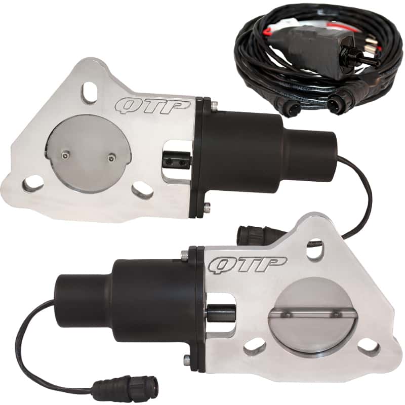 QTP — QTP 2.5in Bolt-On QTEC Dual Electric Cutout Valves - Pair - view 2